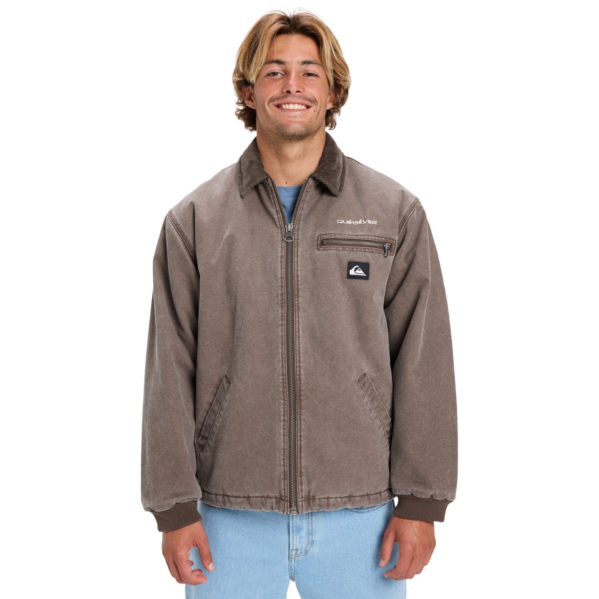 Veste workwear SHAPER PAD marron chocolate brown, QUIKSILVER