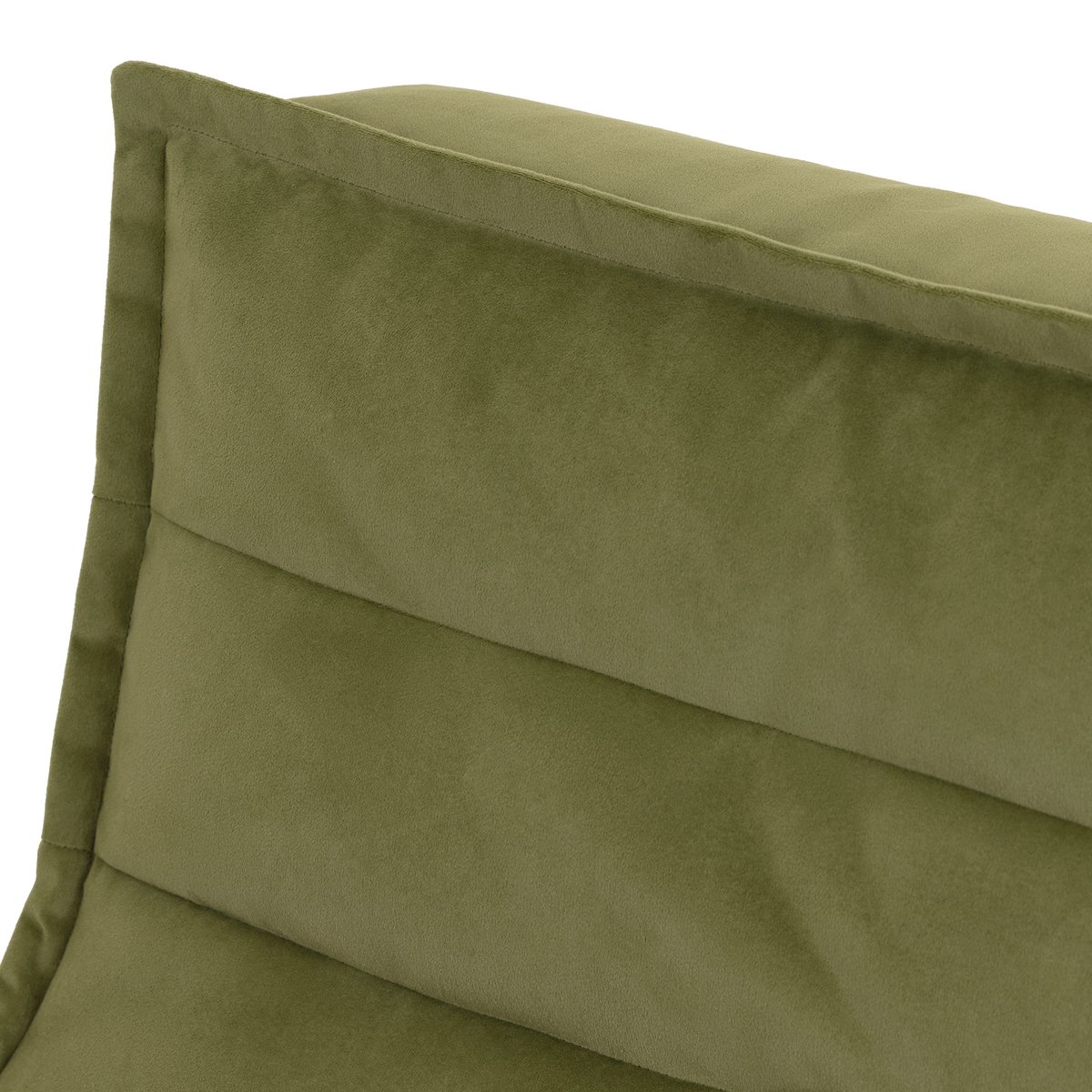 Pouf canapé de sol en velours mat Oeko-Tex® - KOTA vert olive, ICON