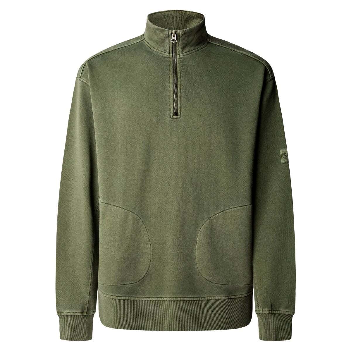 Sweat À Col Montant Coupe Casual vert marais, PEPE JEANS