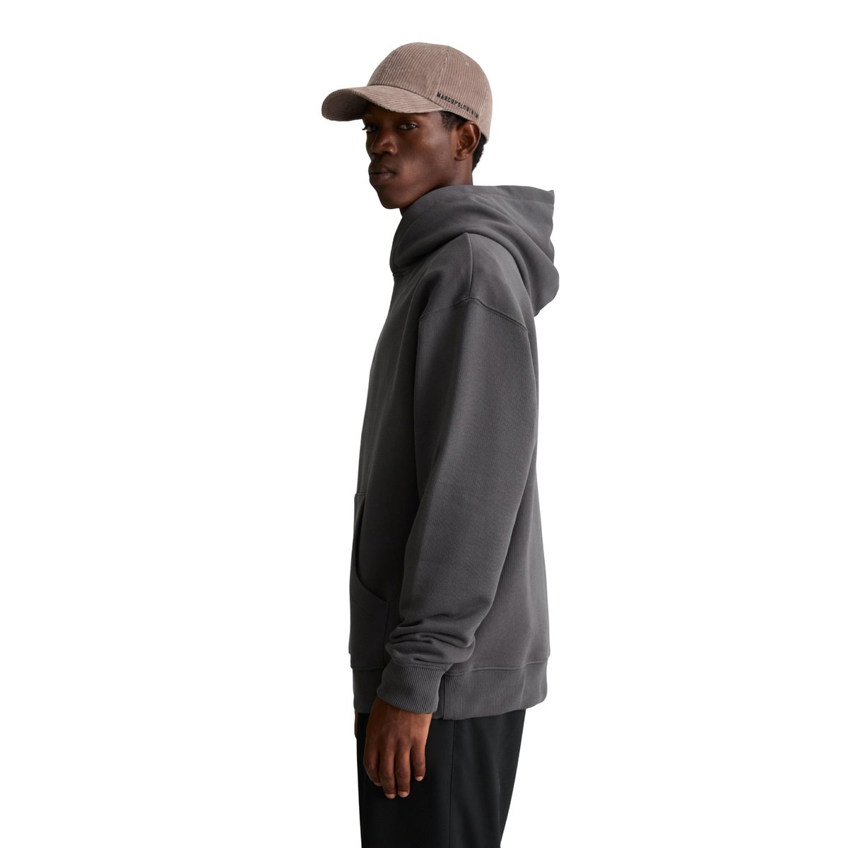 Sweat à capuche ample en pur coton biologique gris, MARC O’POLO DENIM