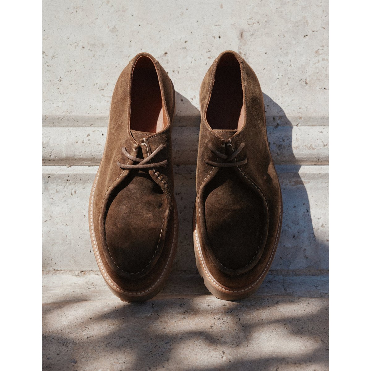 Derbies GONTRAN suède huilé taupe, ODAJE