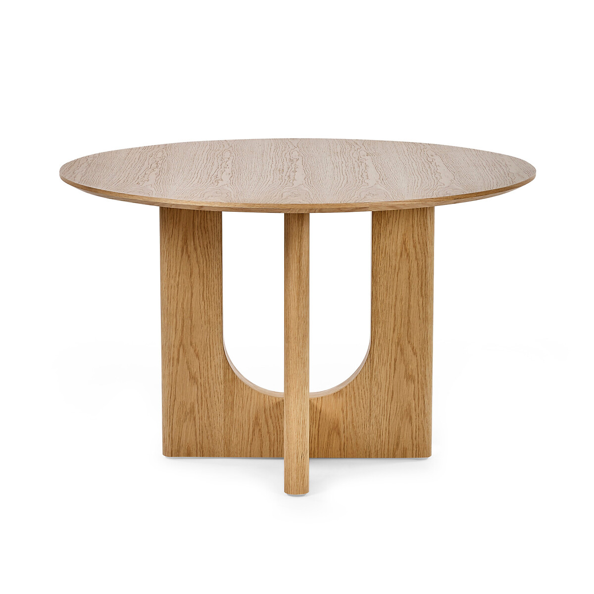 Calista Round Wood Dining Table (Seats 4) natural oak, SO'HOME