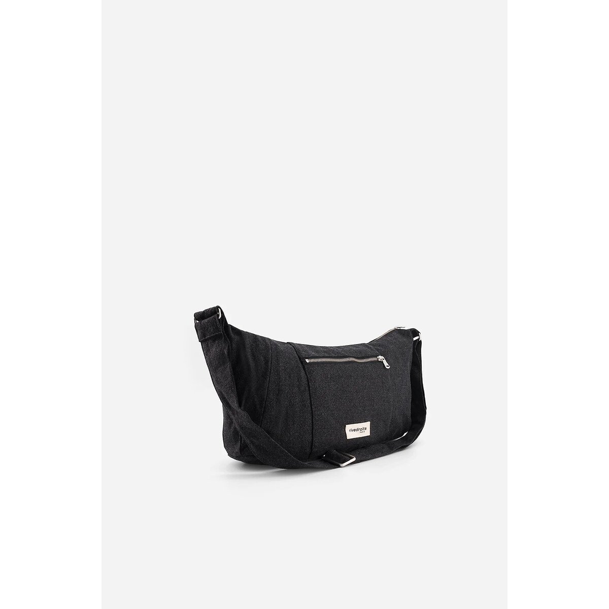 Sac crossbody en toile MINI CHARLOT noir, RIVEDROITE