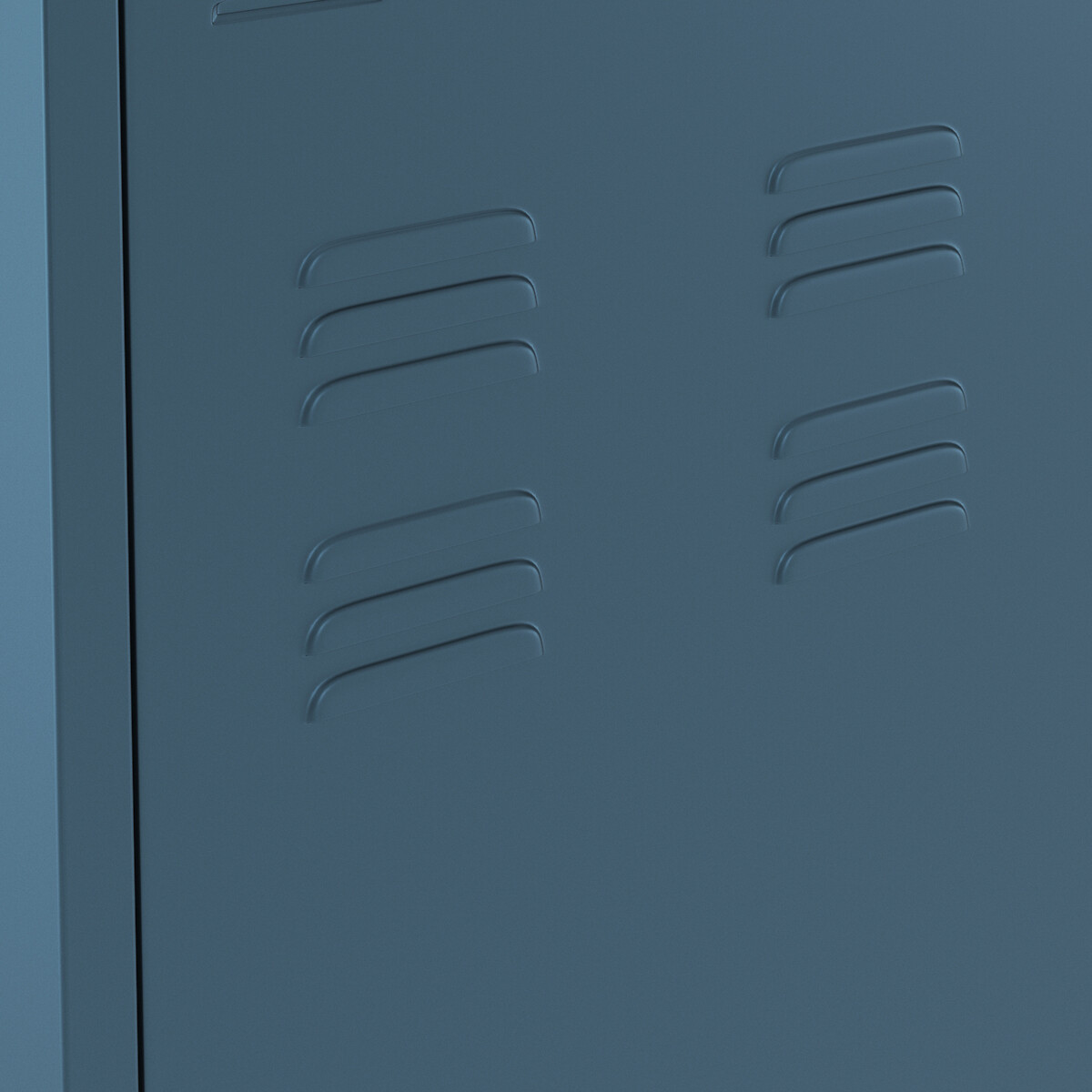 Hiba 2-Door Metal Cabinet prussian blue, LA REDOUTE INTERIEURS