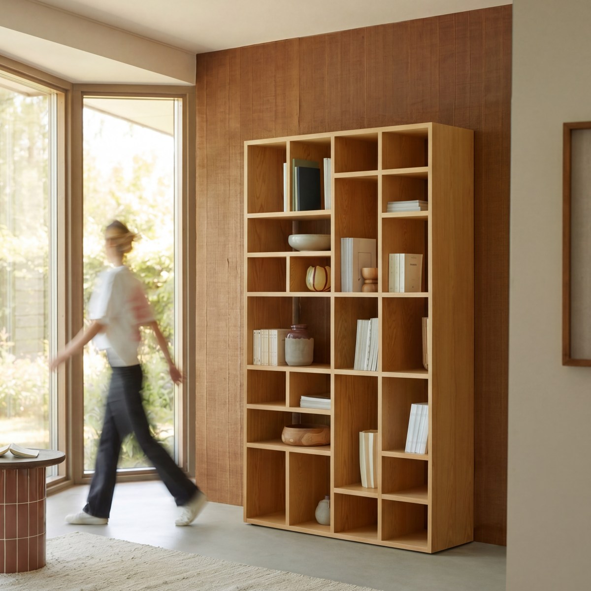 Bibliothèque en Chêne massif, EYOTA naturel, TIKAMOON