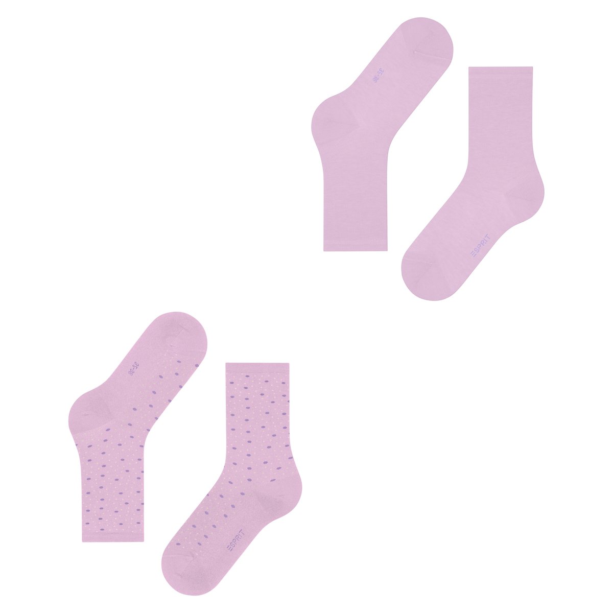 Chaussettes Playful Dot 2-Pack Opaque bleu, ESPRIT