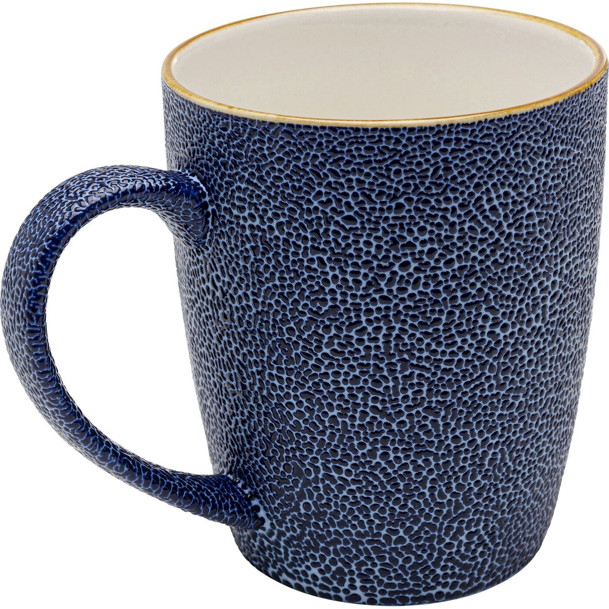 Lot de 4 mugs en grès, GIOIA bleu, KARE DESIGN