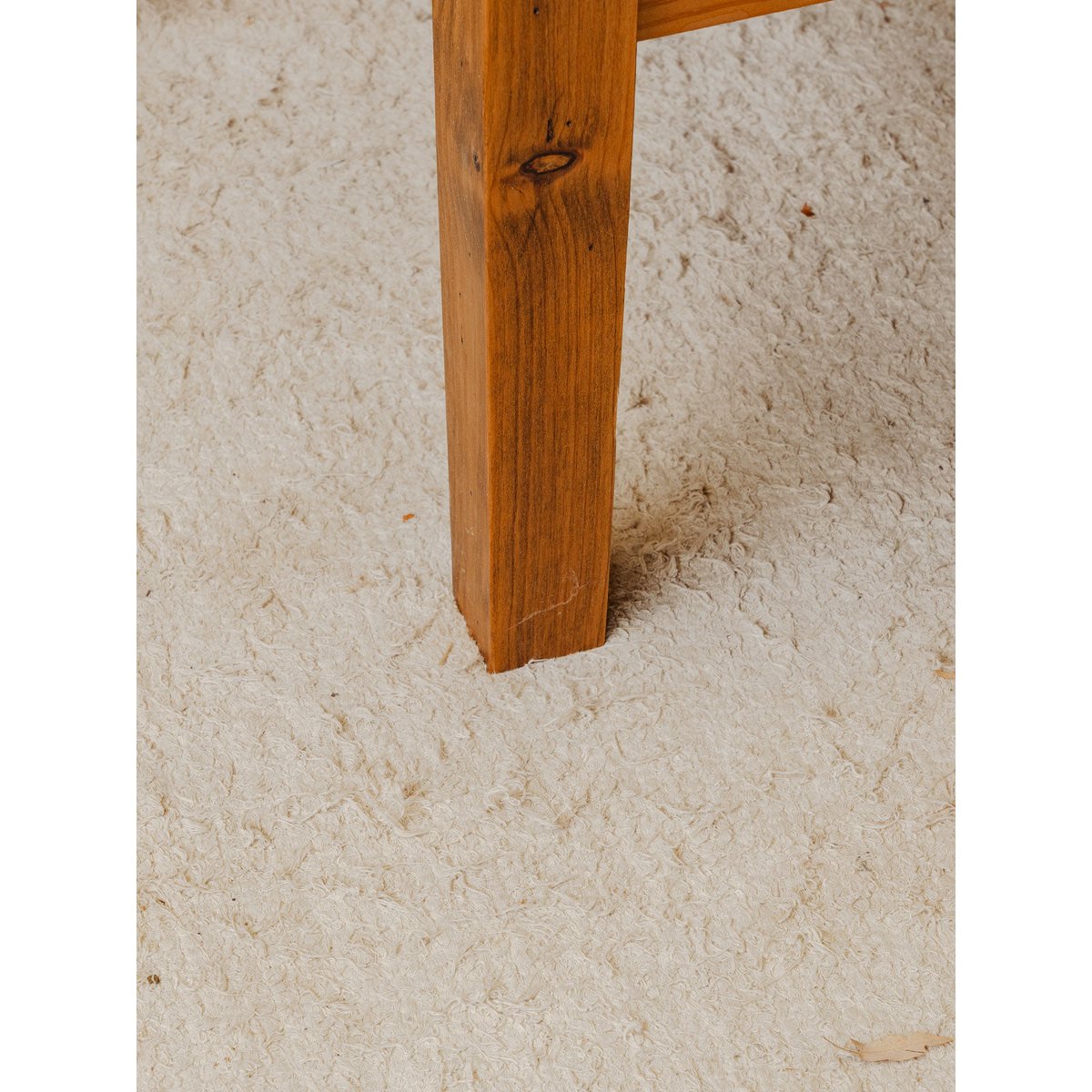 Table basse en bois et métal Léonie N°1166 - Bon état bois foncé, DEBONGOUT