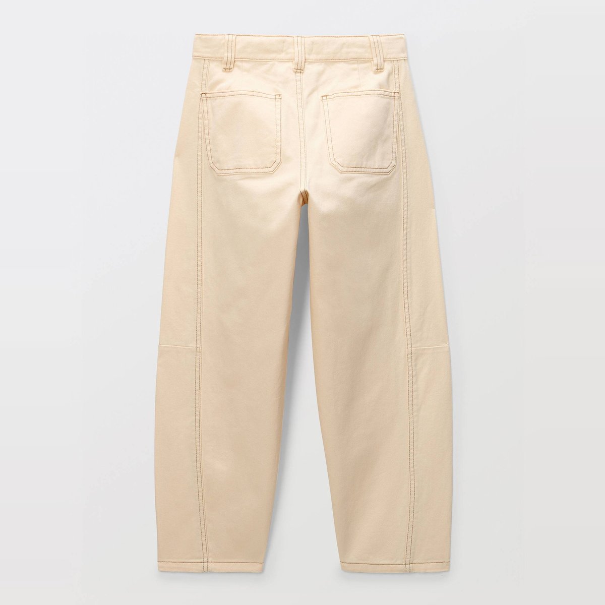 Jean cargo contenant du coton BIO GOTS avoine, MONOPRIX