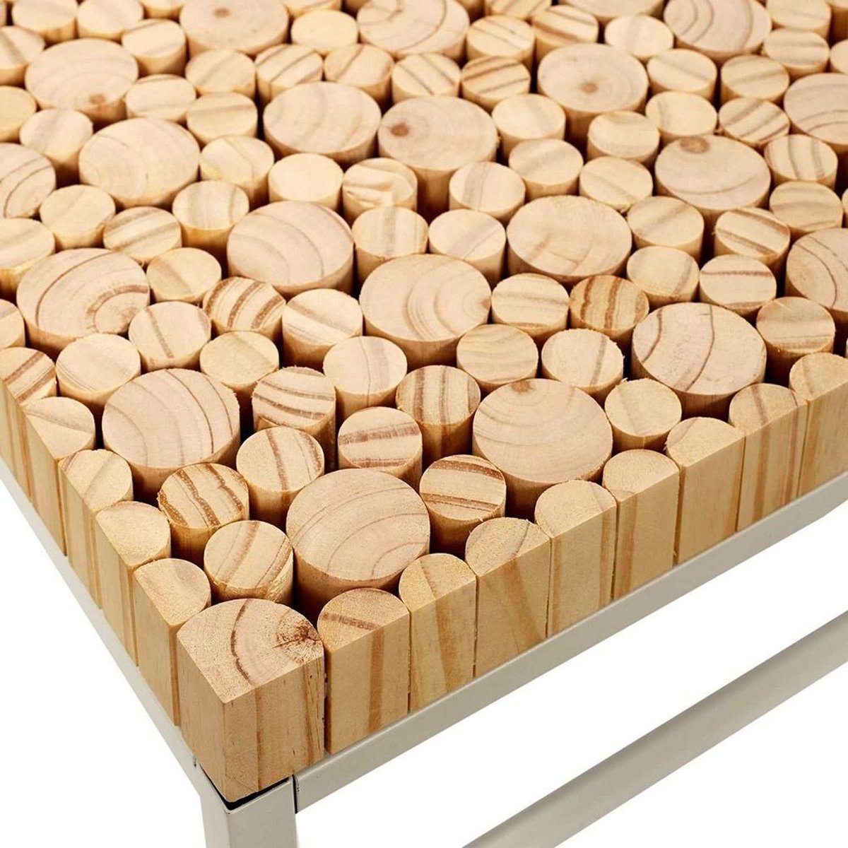 Console rondin beige, DECORATIE