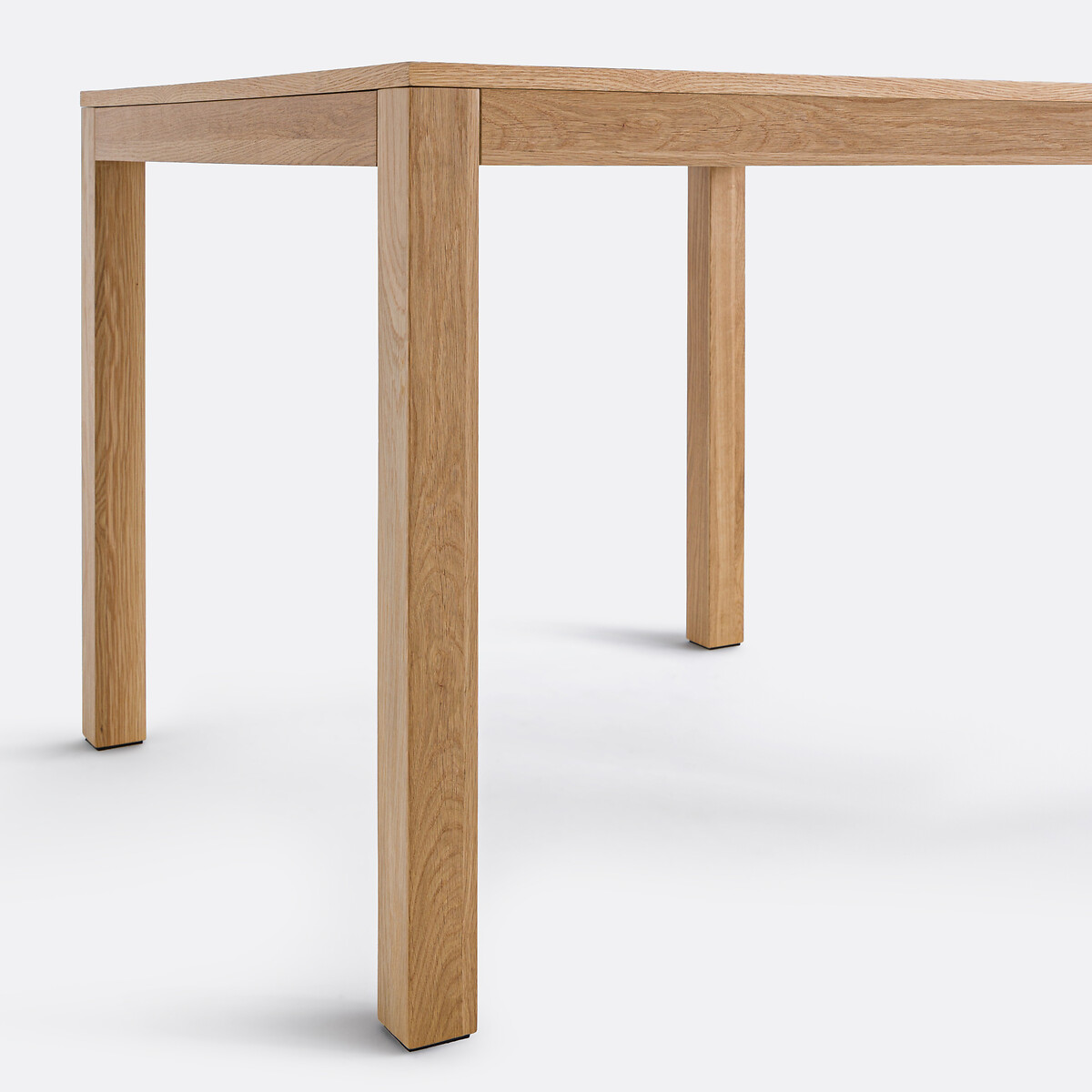 Table à manger, carrée, bords droits, en chêne et plaqué, 2 à 4 couverts, NUSSO coloris chêne, LA REDOUTE INTERIEURS