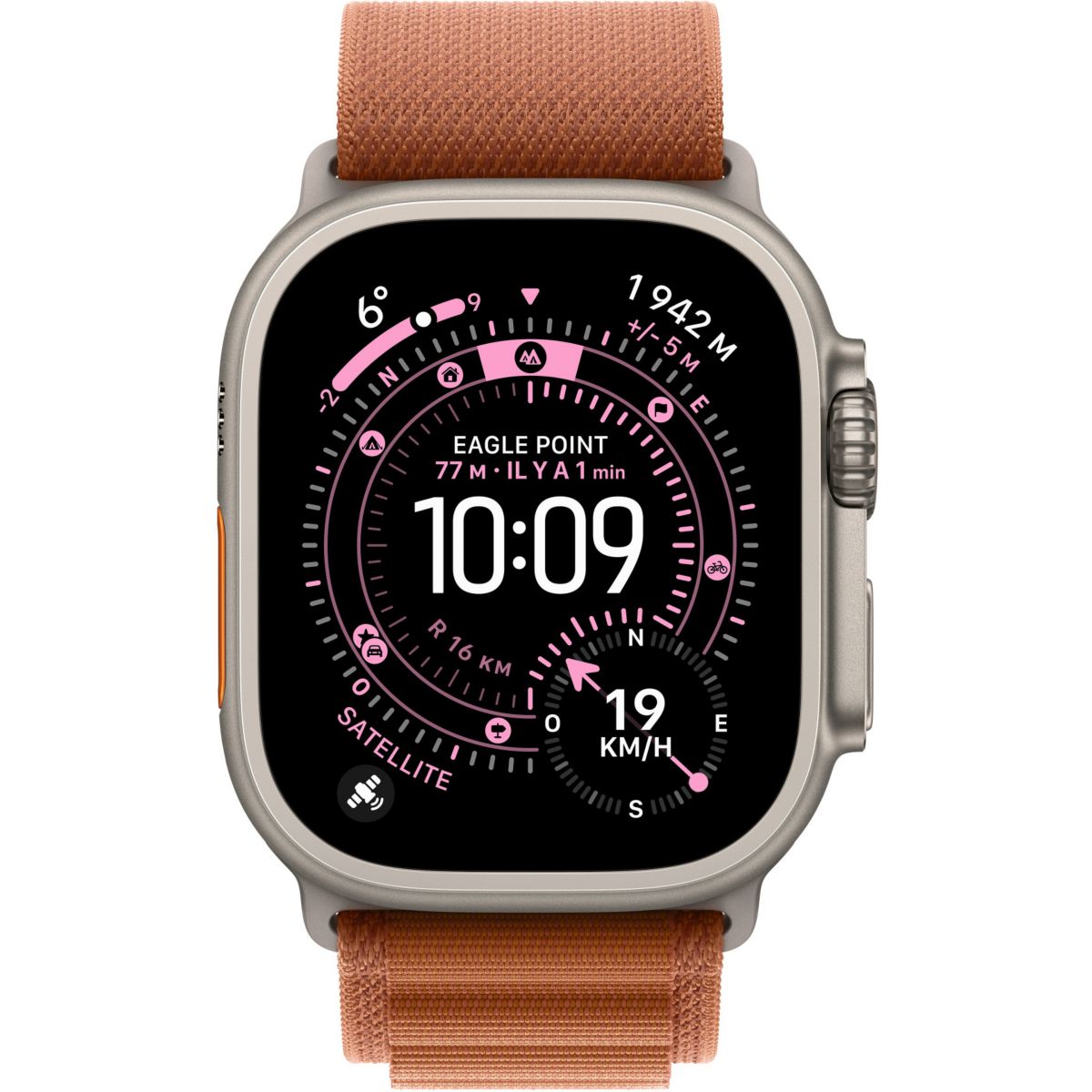 Bracelet 49 mm Small  Alpine terracotta Naturel orange, APPLE