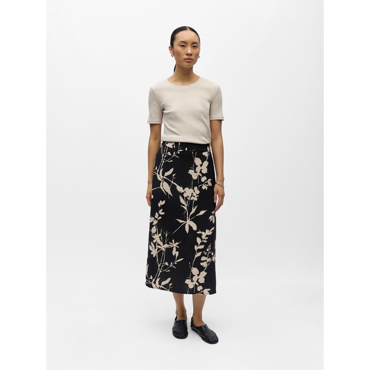 Jupe Mi-Longue noir - black 15, OBJECT