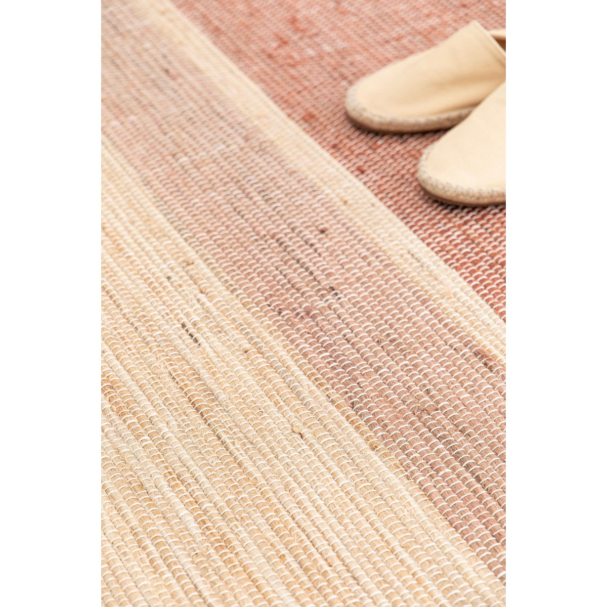 Tapis design en jute tissé main CIGALE brun naturel, AFK LIVING