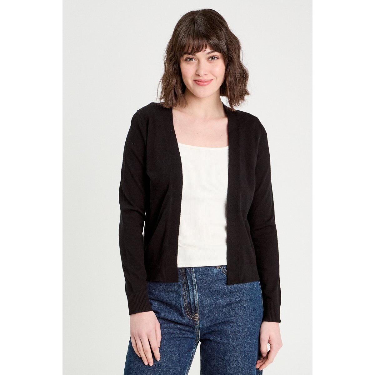Gilet manches longues noir, CACHE CACHE