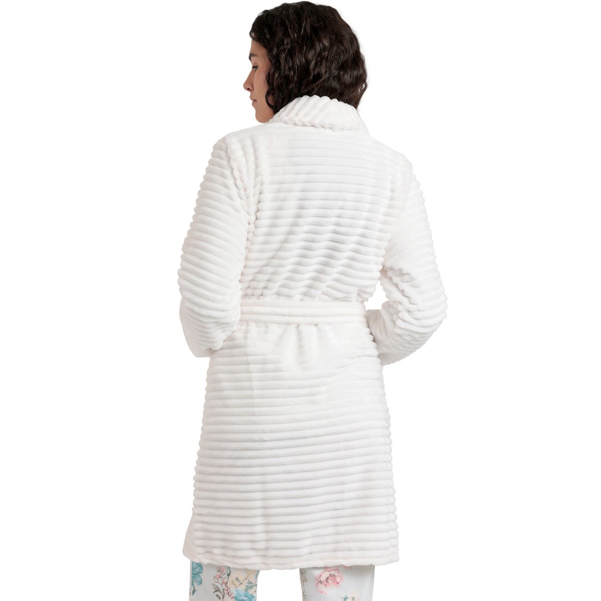 Robe de chambre Soft Hearts ivoire, ADMAS