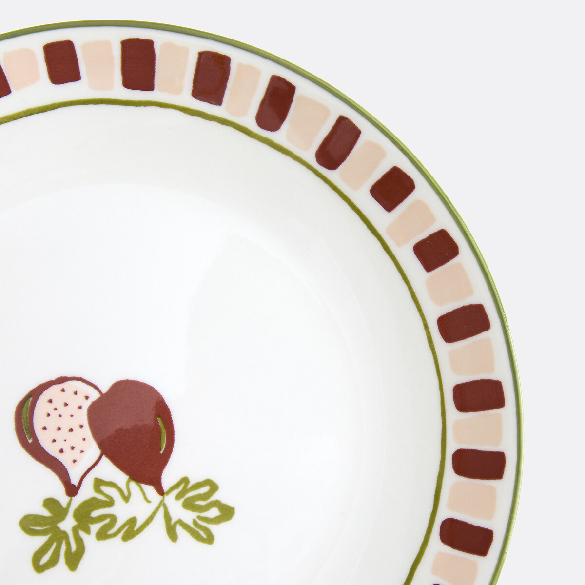 Service de table 18 pièces en porcelaine, FIGUE multicolore, LA REDOUTE INTERIEURS