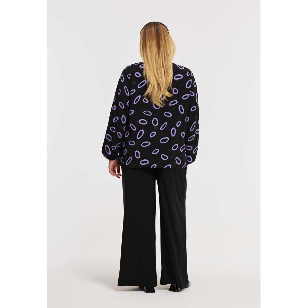Chemise imprimée noir, YOEK