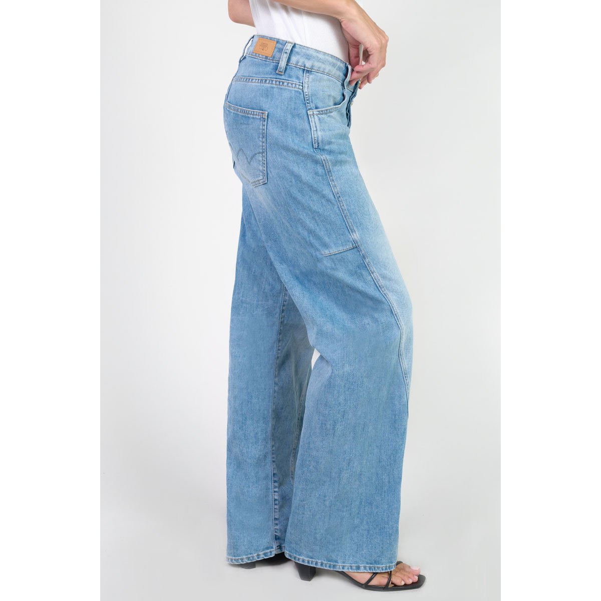 Jeans loose, large , longueur 34 blue, LE TEMPS DES CERISES