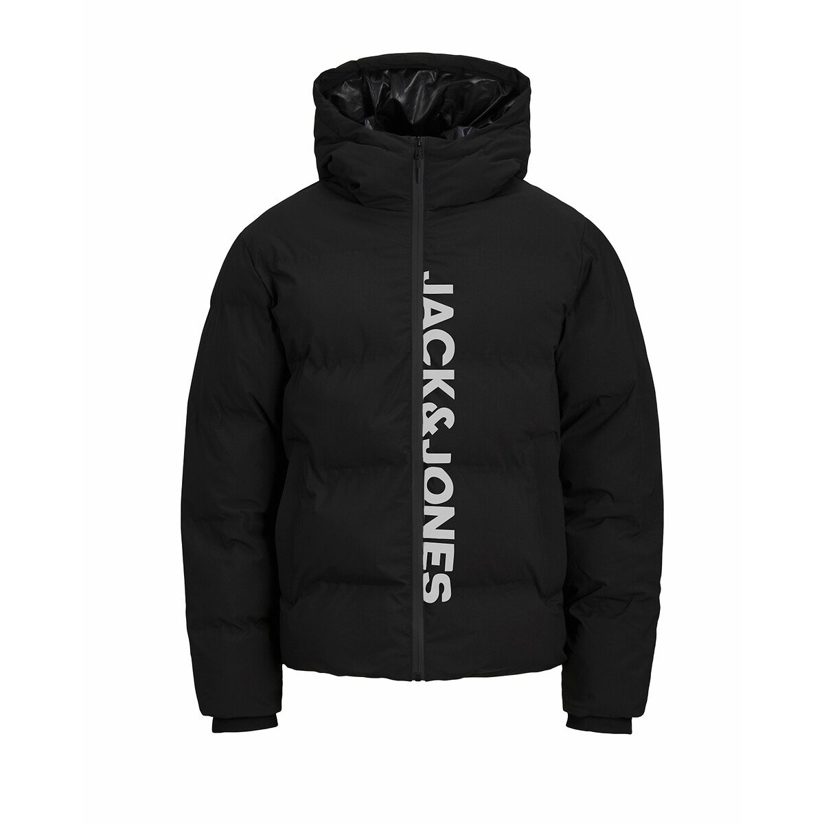 Doudoune à capuche noir, JACK & JONES