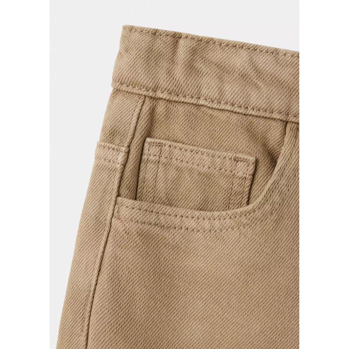 Jean droit taille normale marron, MANGO KIDS