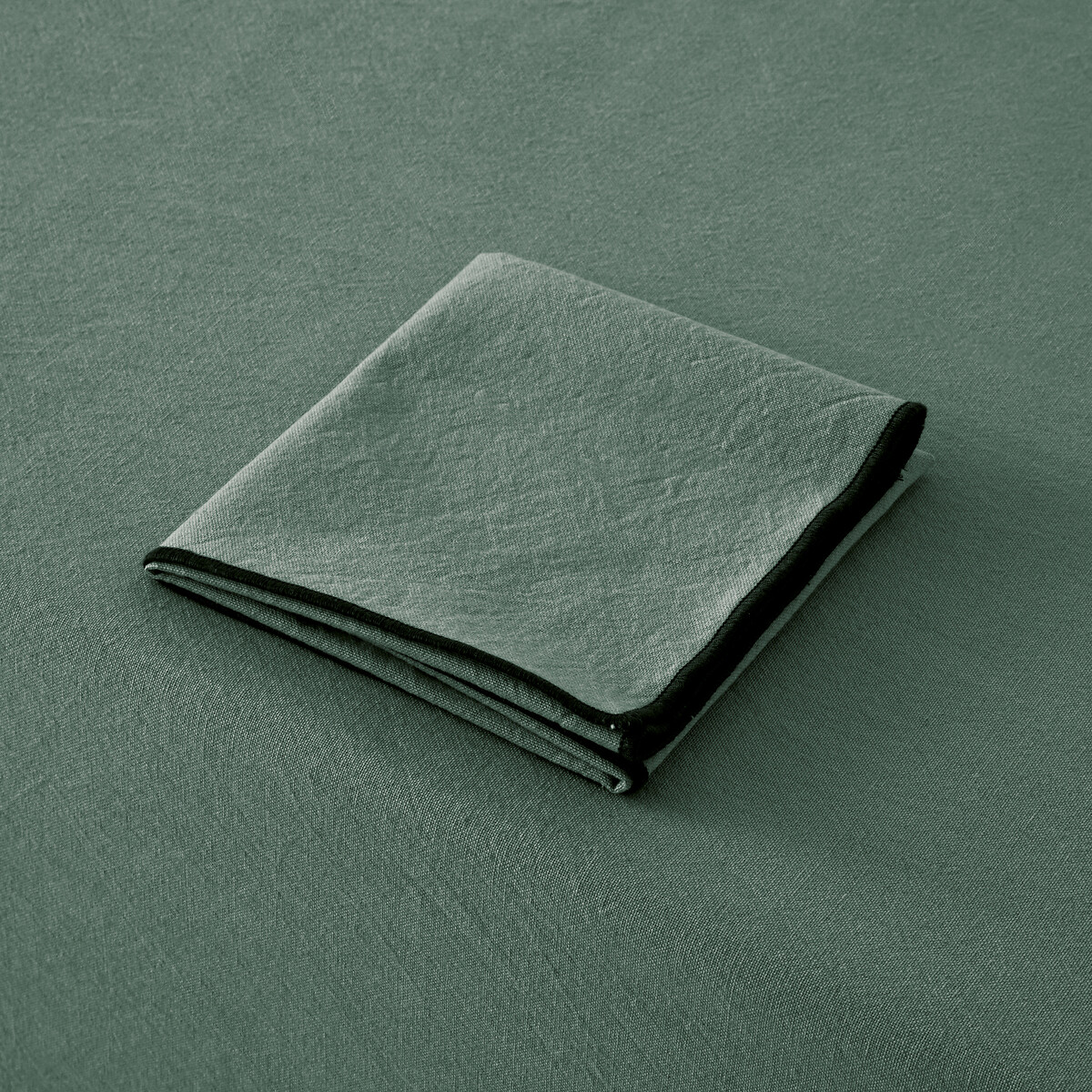 Nappe coton lavé, Tampa vert grisé, LA REDOUTE INTERIEURS