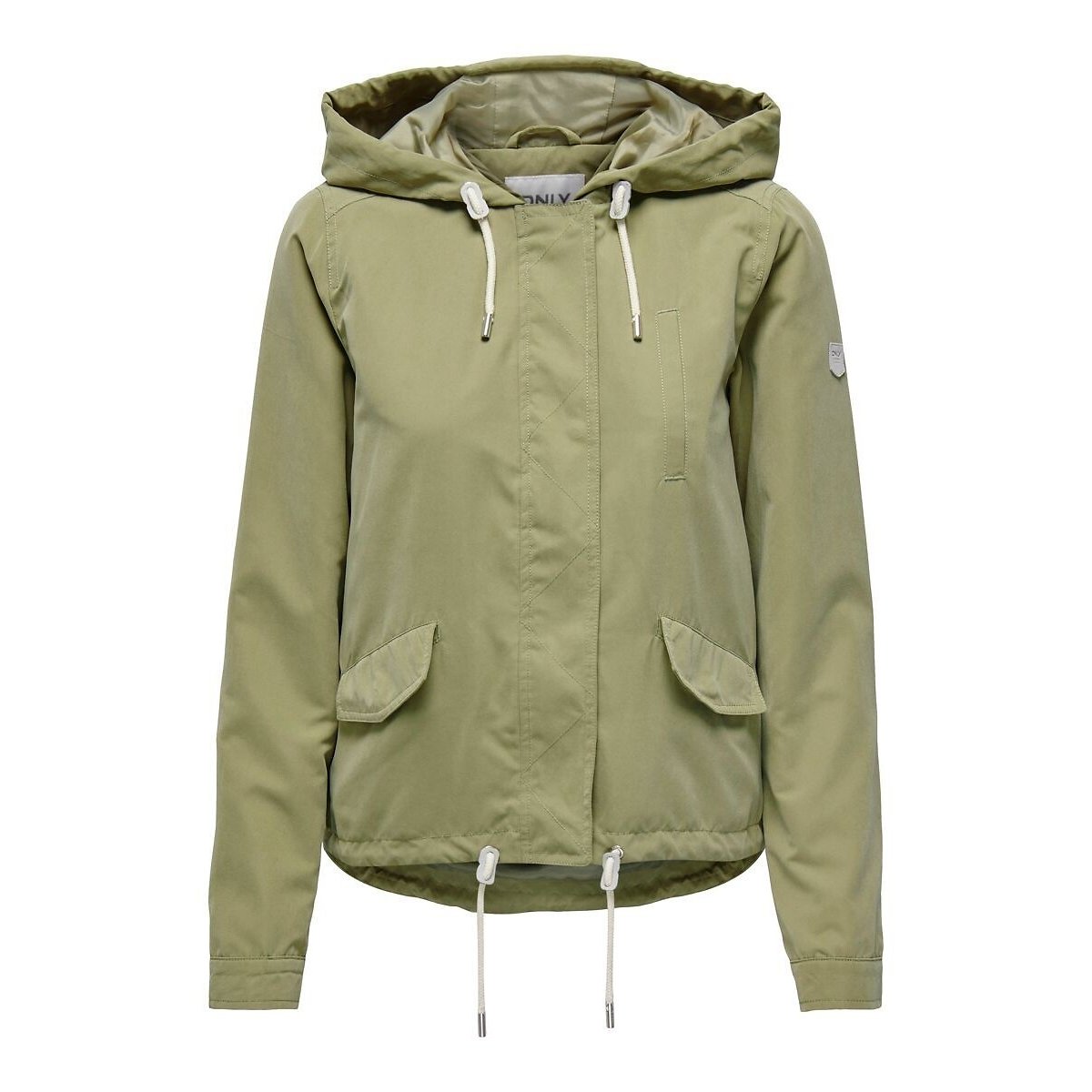 Parka à capuche kaki, ONLY