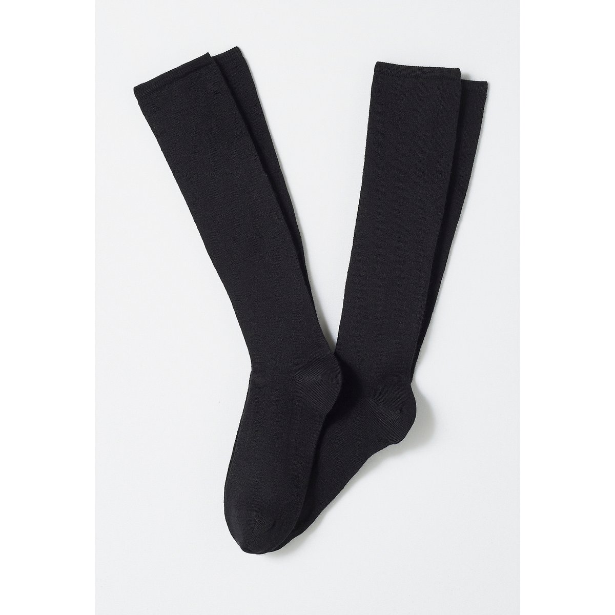 Lot de 2 mi-bas laine et Thermolactyl lot noir, DAMART