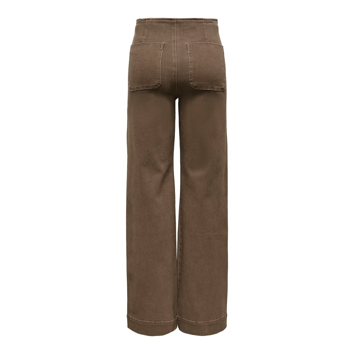 Jean large poches plaquées marron, ONLY