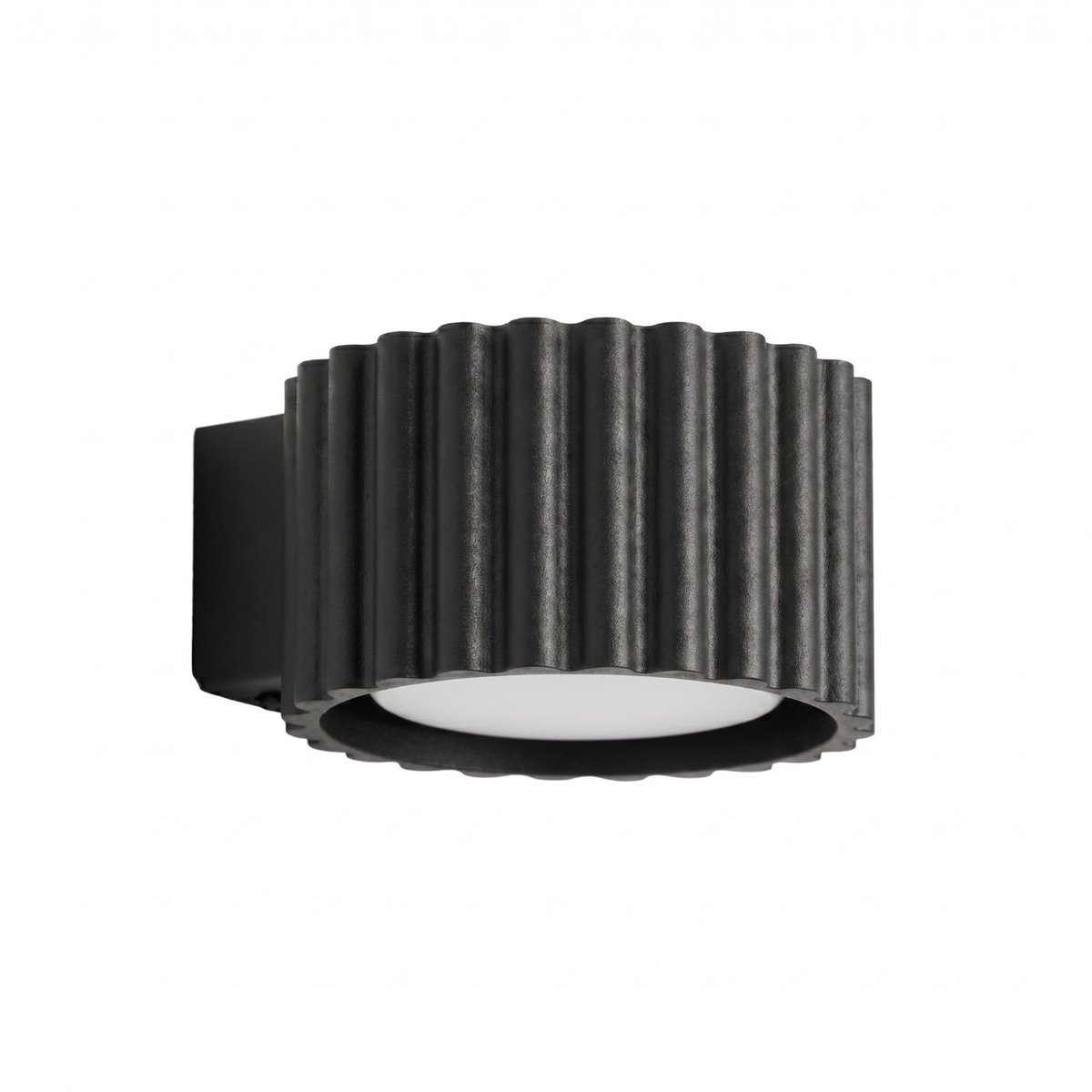 Applique murale Aluminium Noir Gx53 1 AURA noir, EDEN