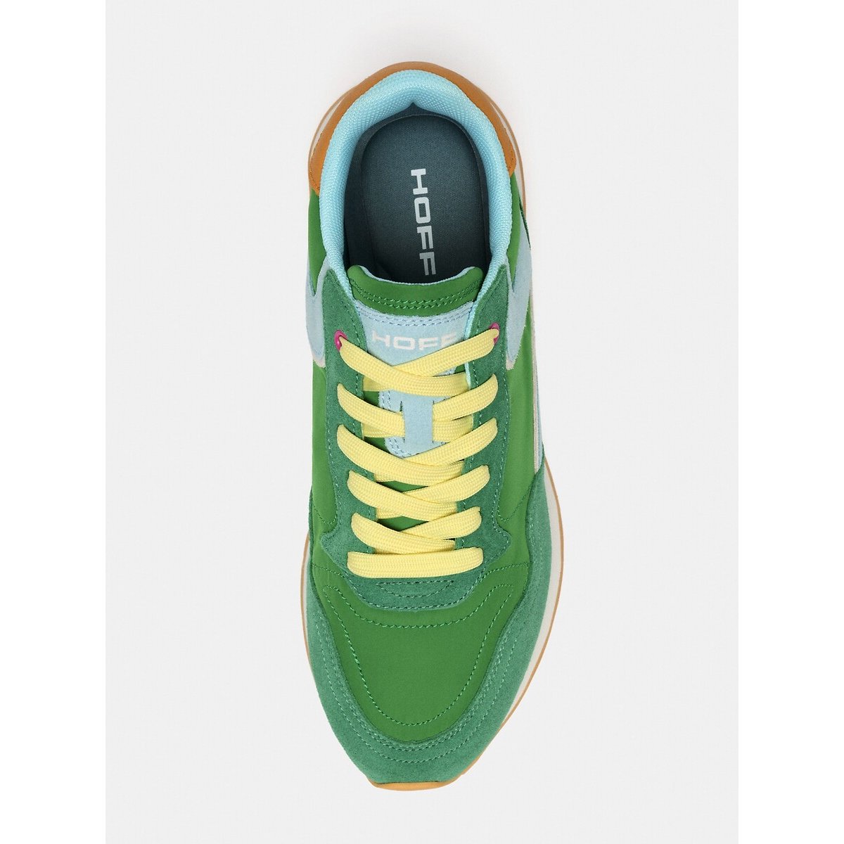 Baskets en cuir City Dopamine vert, HOFF