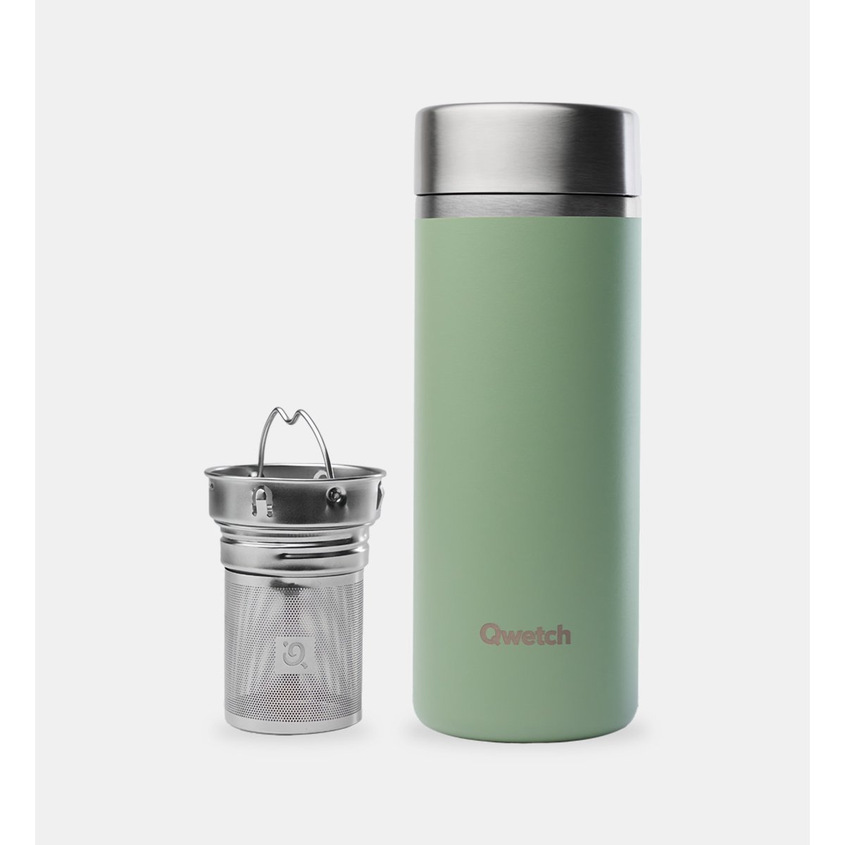 Théière avec infuseur vert tilleul, QWETCH