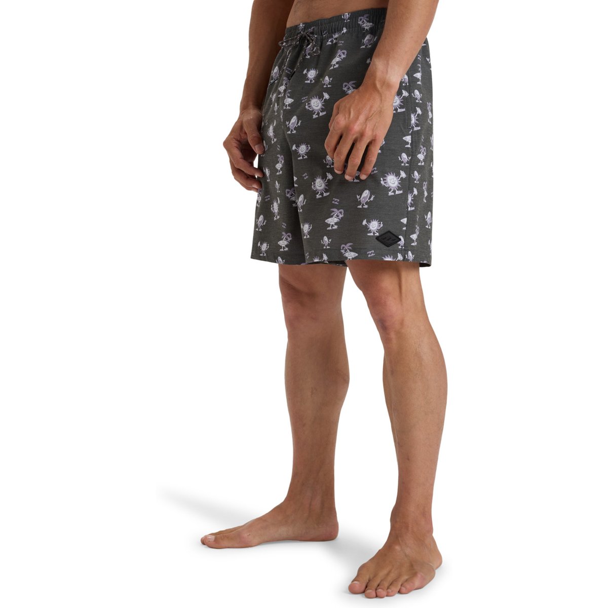 Short de bain WASTED TIMES 18.5" noir raven, BILLABONG