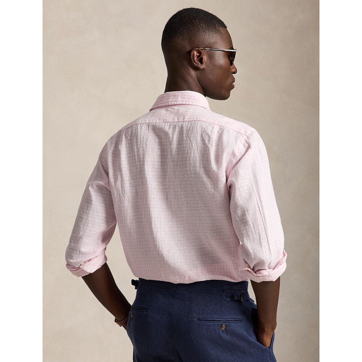Regular Fit Long Sleeve Shirt pink/white, POLO RALPH LAUREN