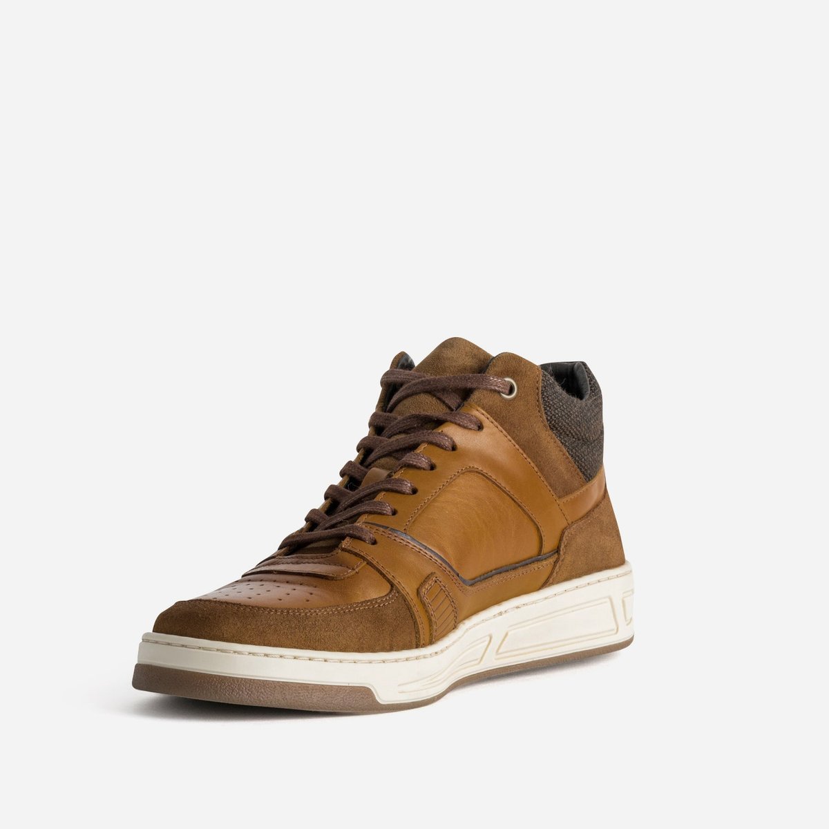 Basket en cuir PALOUP cognac, ERAM