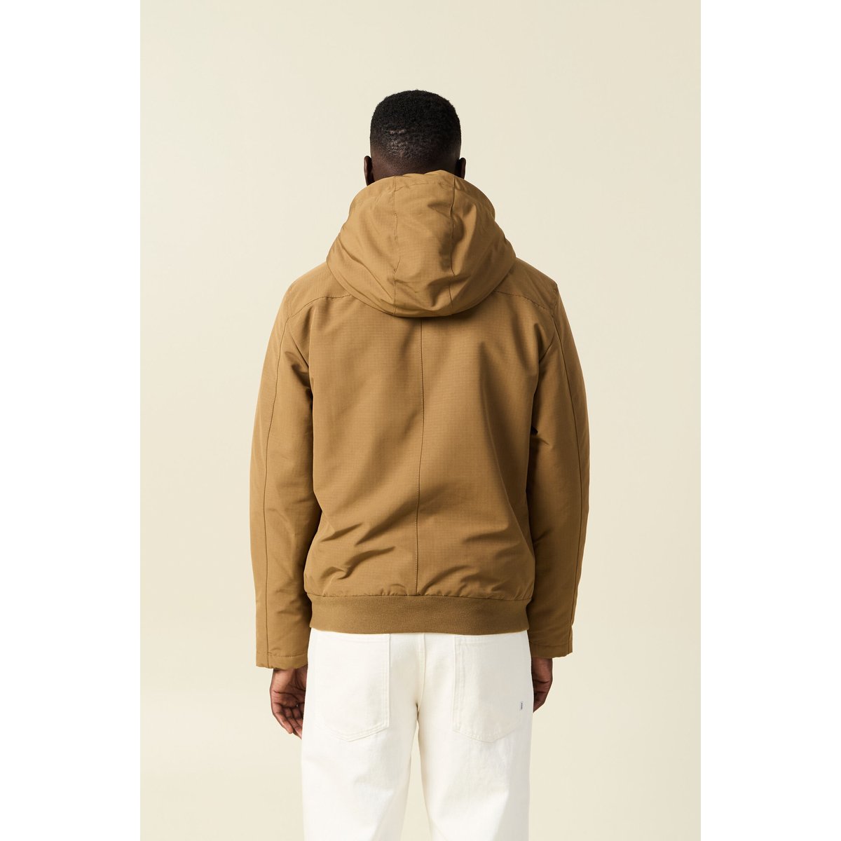 Parka courte à capuche beige, BONOBO