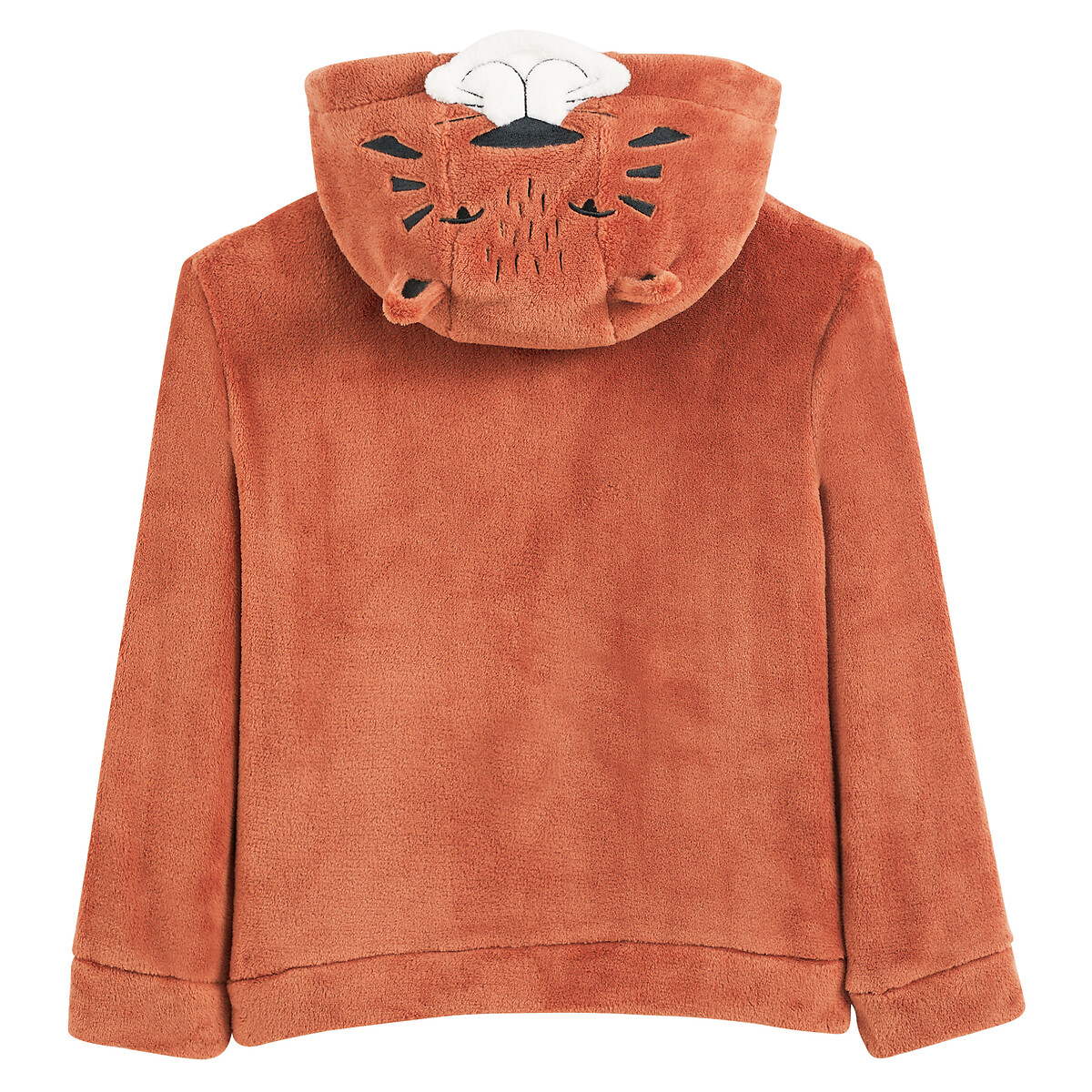 Veste d'intérieur à capuche en polaire camel, LA REDOUTE COLLECTIONS