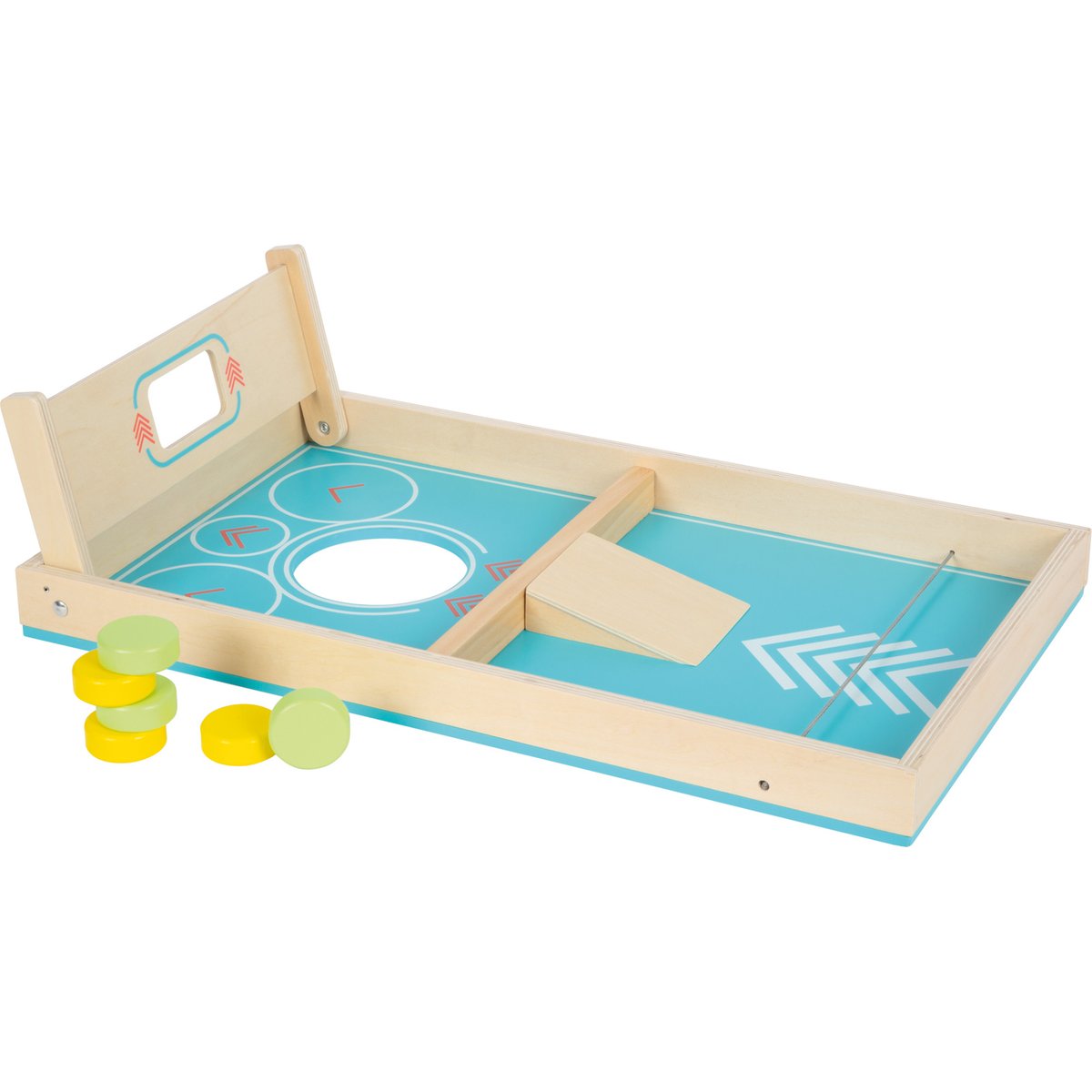 Jeu de Cornhole et de Sling Puck bleu, SMALL FOOT COMPANY
