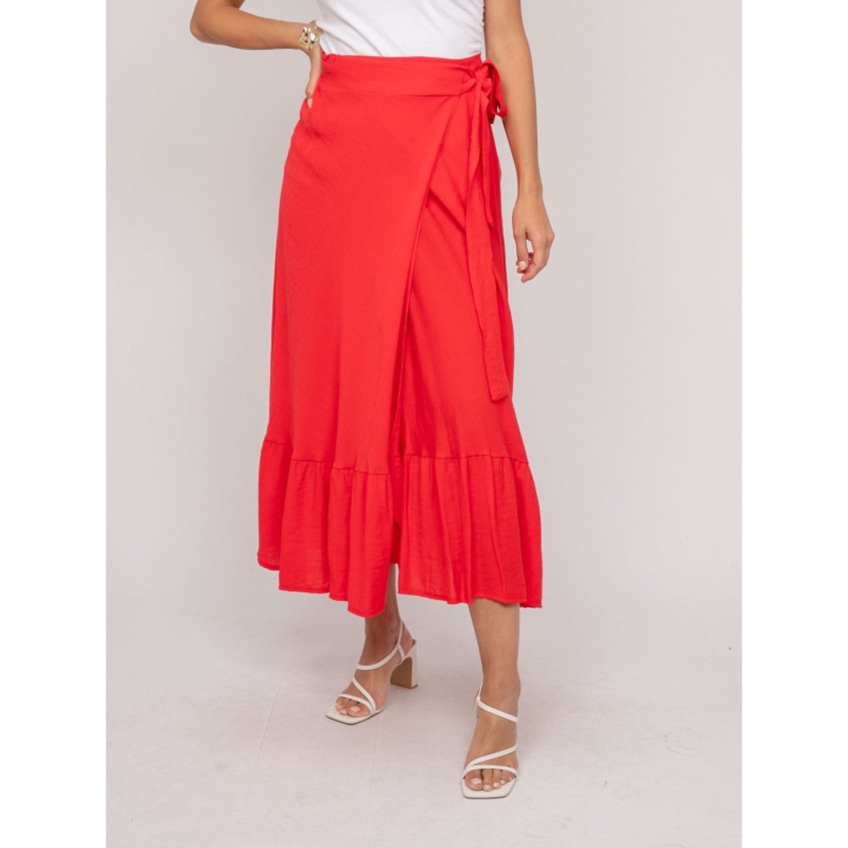Jupe Longue Xadalys rouge, DONA LISA