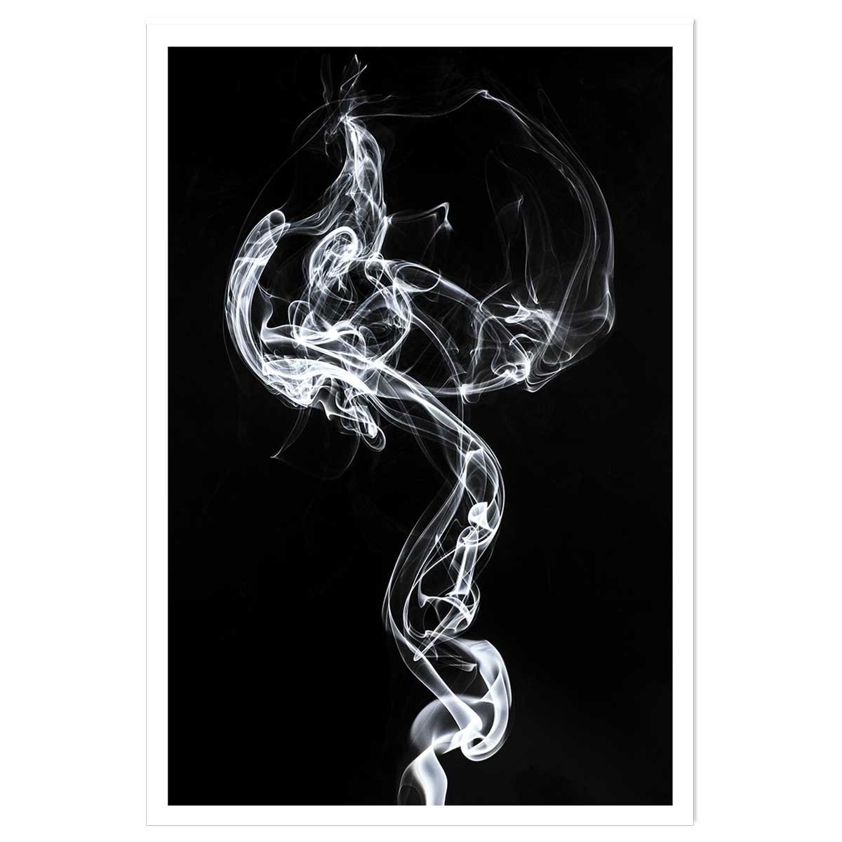Poster white smoke medusa affiche seule, HEXOA