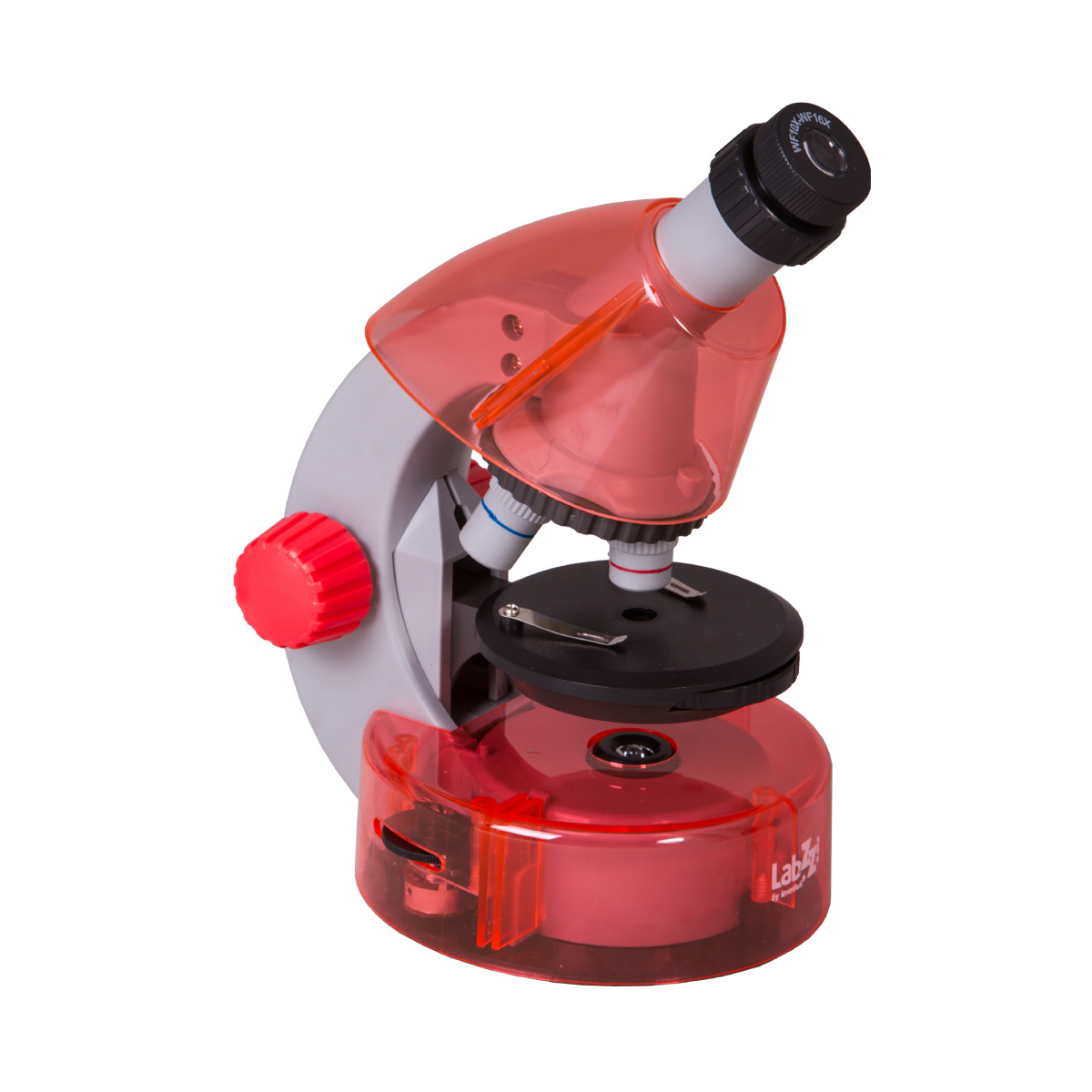 Microscope  LabZZ M101 Orange (EN) couleur unique, LEVENHUK