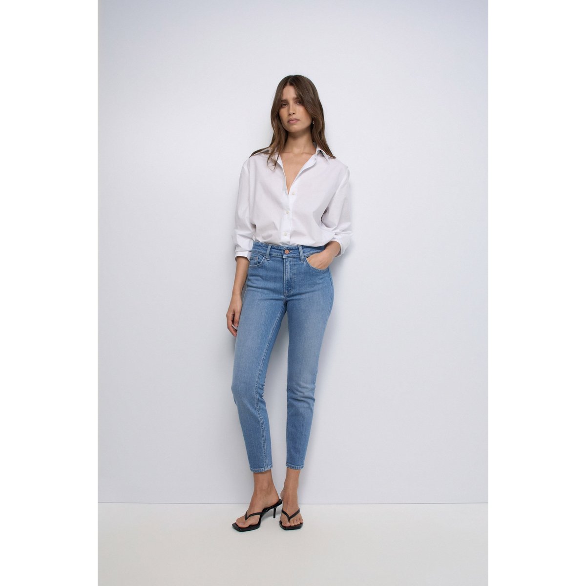 JEAN DESTINY PUSH UP CROPPED SKINNY bleu, SALSA JEANS