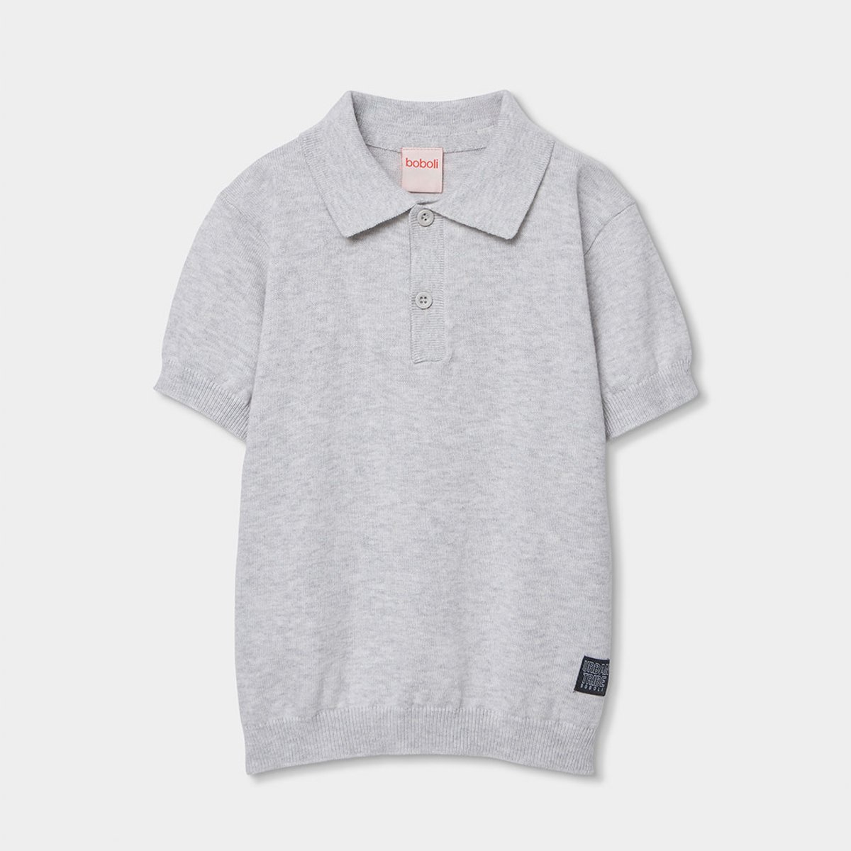 Polo enfant coton gris, BOBOLI