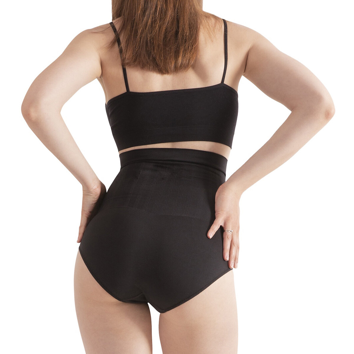 Culotte taille haute minceur noir, LYTESS