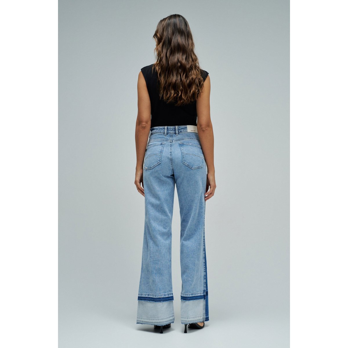 JEAN FAITH PUSH IN WIDE bleu, SALSA JEANS