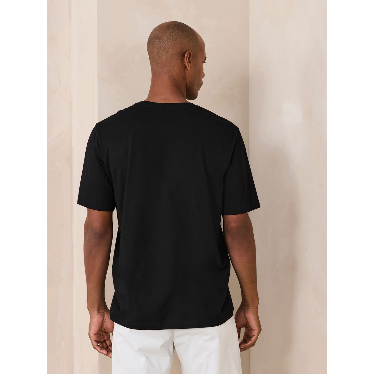 T-shirt léger en modal flammé noir, NEXT