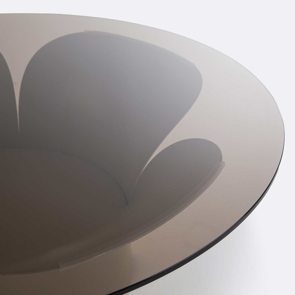 Table basse tulipe fer et verre Tessen beige, LA REDOUTE INTERIEURS