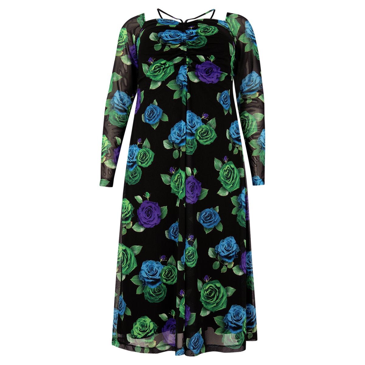 Robe imprimée noir, YOEK