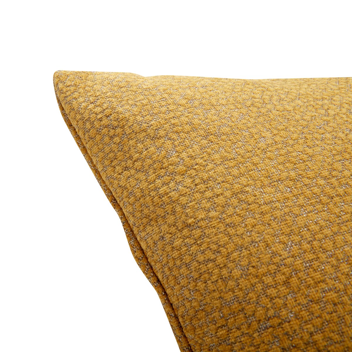 Coussin en polyester POPPY jaune, HUBSCH