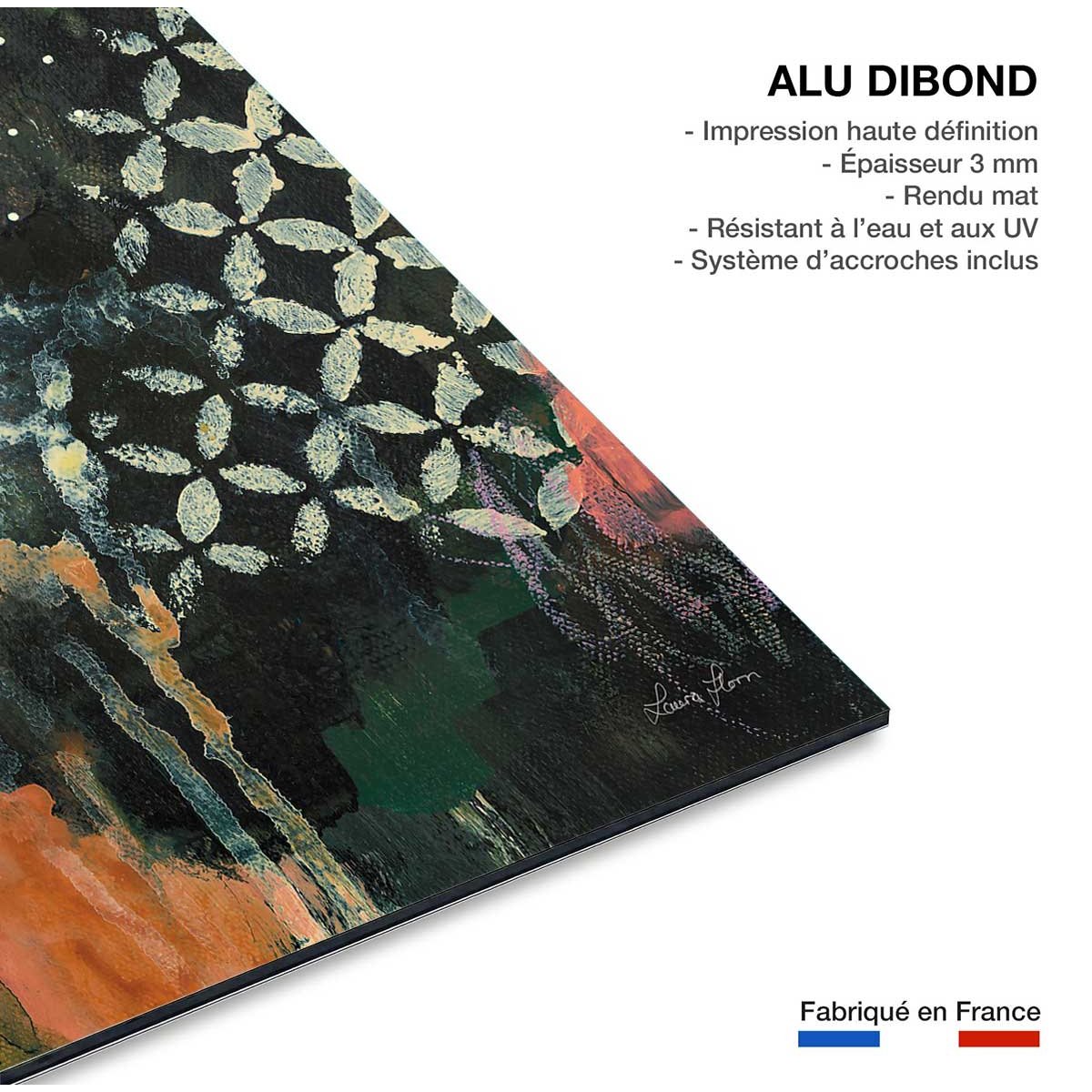 Tableau Tips brush tableau alu dibond, HEXOA